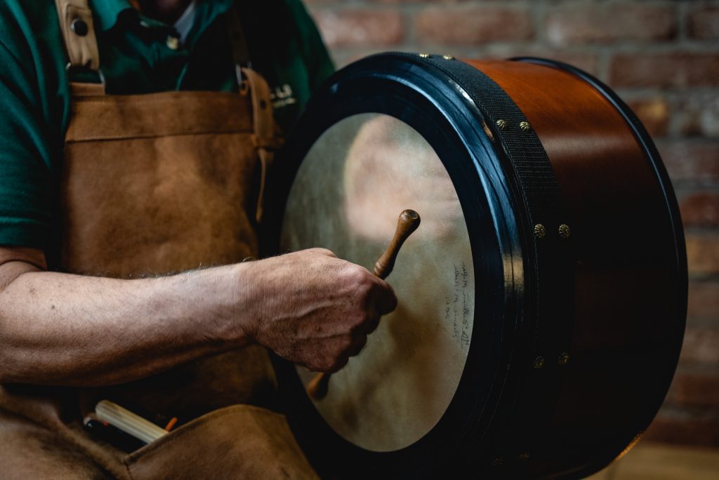 Playing on sale the bodhran