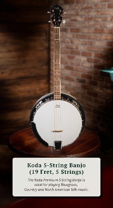 Best Banjos for Beginners in 2025 (Buyer’s Guide) 10 Banjo koda, 19 fret, by McNeela