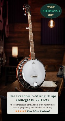 Best Banjos for Beginners in 2025 (Buyer’s Guide) 7 Freedom 5-String Banjo — Best upgrade-ready beginner banjo